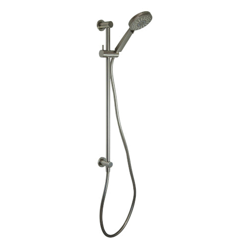 Millennium Finesa Top Inlet Rail Shower - Brushed Nickel