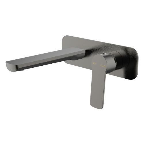 Millennium Akemi Wall Basin Set - Gunmetal