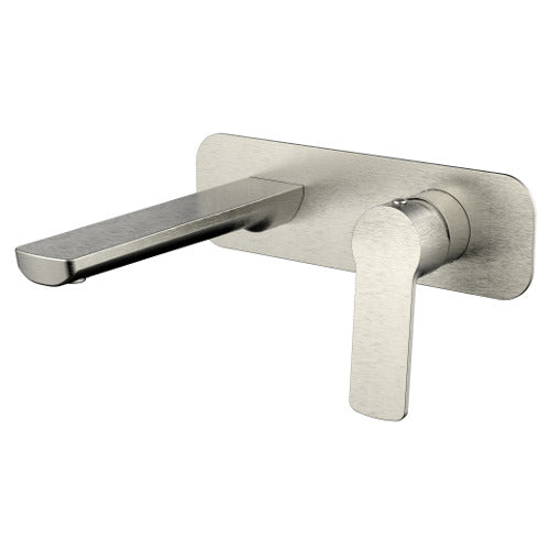 Millennium Akemi Wall Basin Set - Brushed Nickel