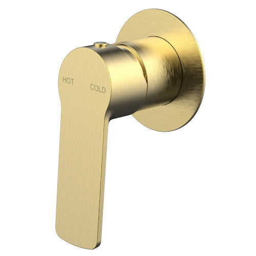 Millennium Akemi Wall Mixer - Modern Brass