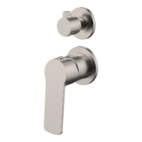 Millennium Akemi Wall Diverter Mixer V2 - Brushed Nickel