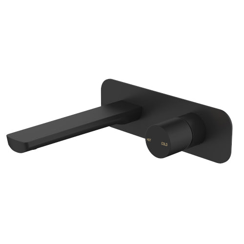 Millennium Finesa Wall Basin Set - Matte Black