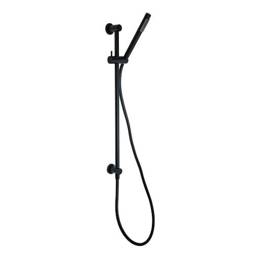 Millennium Cioso Top Inlet Rail Shower - Matte Black