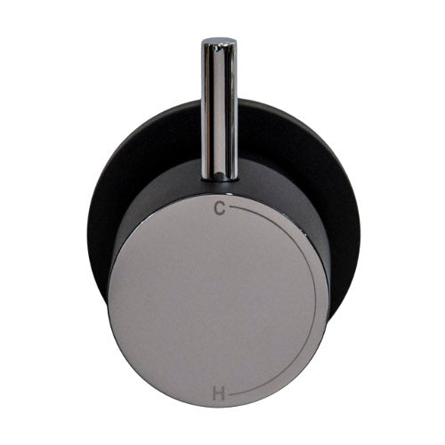 Millennium Cioso Progressive Wall Mixer Pin Up - Matte Black & Chrome
