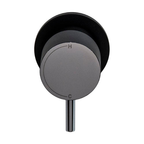 Millennium Cioso Progressive Wall Mixer Pin Down - Matte Black & Chrome