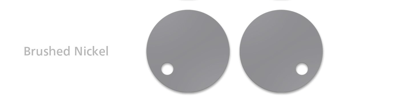 Hinge Cover Set - Flat Seat - Brushed Nickel