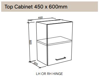 Modular - Top Cabinet 450mm x 600mm - Cupboard