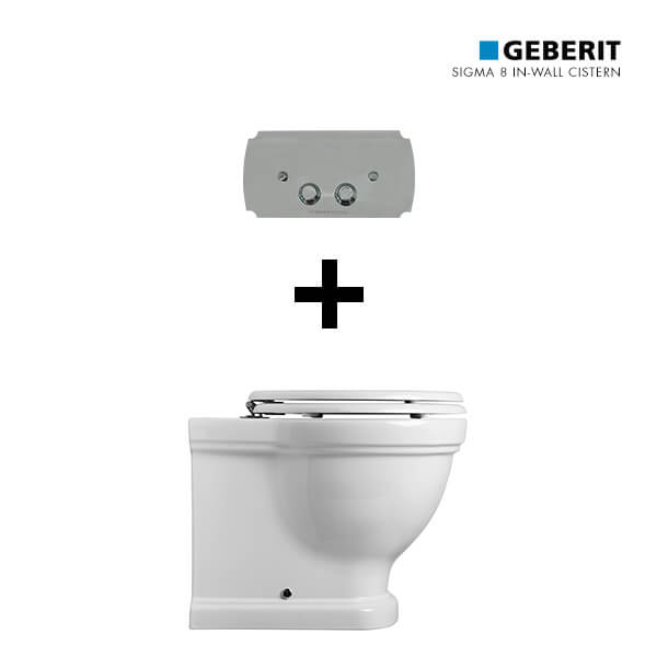 Turner Hastings Claremont In-wall Toilet Suite - Chrome