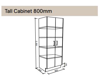 Modular - Tall Cabinet 800mm - Cupboard
