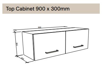 Modular - Top Cabinet 900mm x 300mm - Cupboard