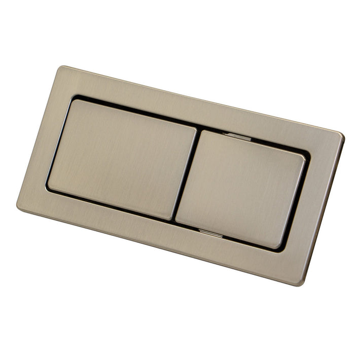 Fienza Rectangular Flush Buttons - Brushed Nickel