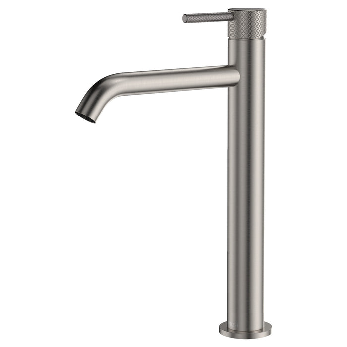 Fienza Axle Tall Basin Mixer - Brushed Nickel