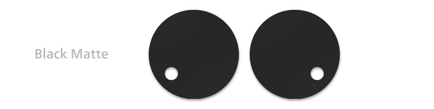Hinge Cover Set - Classic/Deluxe Seat - Matte Black