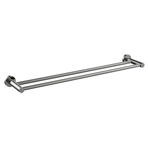 Cali 600mm Double Towel Rail - Brushed Nickel