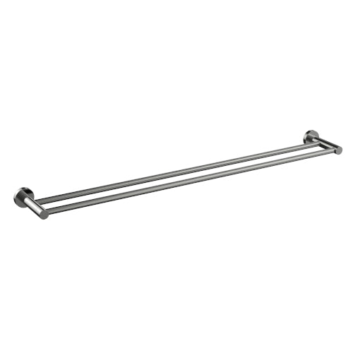 Millennium Cioso 800mm Double Towel Rail - Brushed Nickel