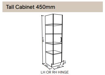 Modular - Tall Cabinet 450mm - Cupboard