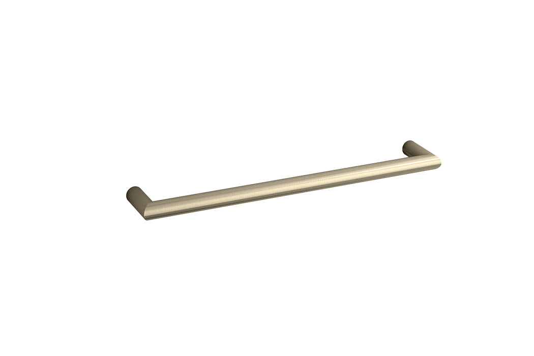 Thermogroup Round Heated Single Horizontal Bar - Brushed Nickel