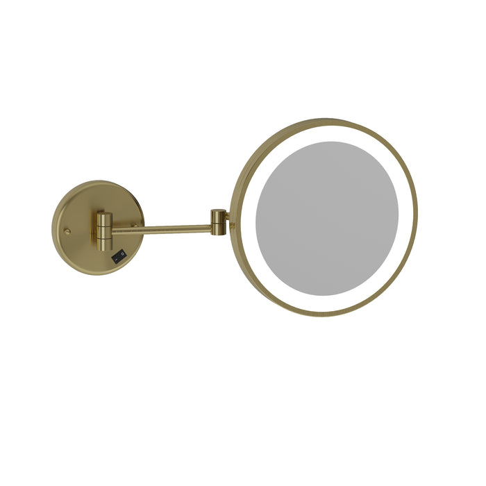 Thermogroup Magnifying Mirror With Light - 1 & 3 Magnification - Brushed Brass SALE