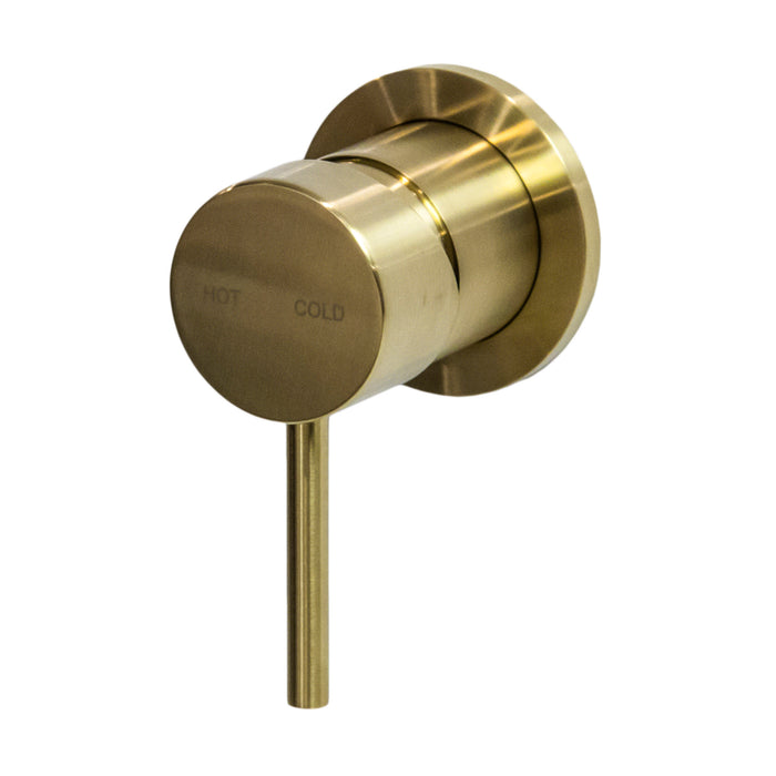 Millennium Cioso Wall Mixer Pin Down - Modern Brass