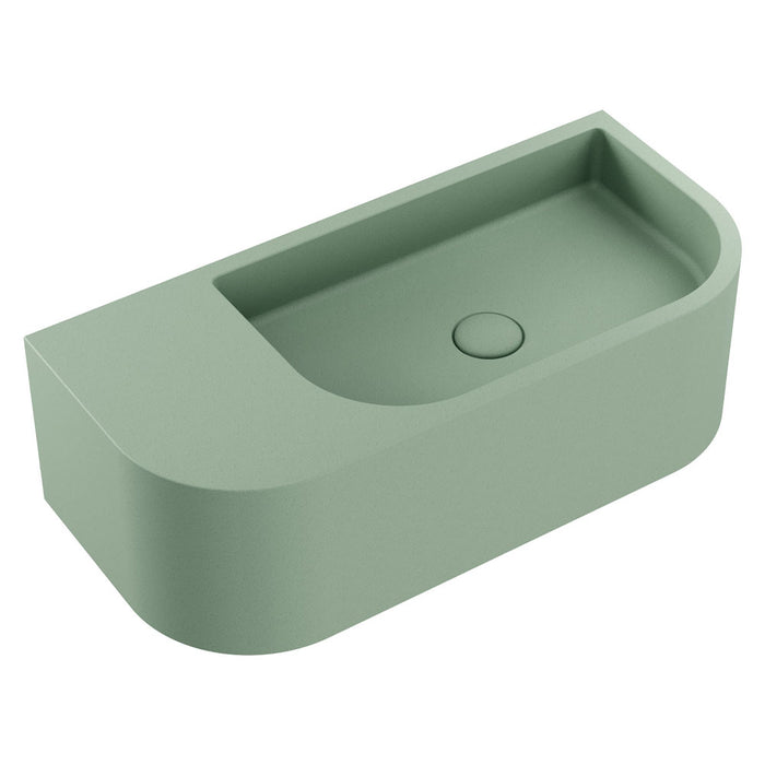 Fienza Blanca Concrete Wall Hung Basin - Sage