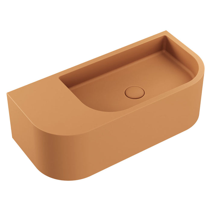 Fienza Blanca Concrete Wall Hung Basin - Tuscan