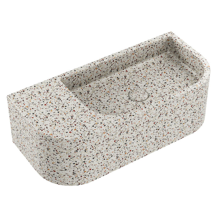 Fienza Blanca Concrete Wall Hung Basin - Terrazzo