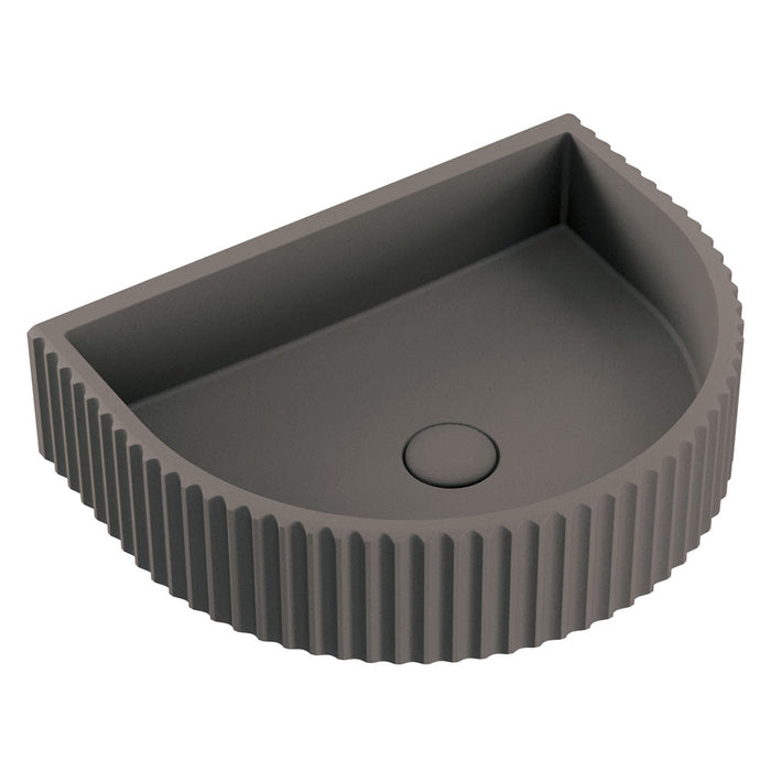 Fienza Valentina Concrete Wall Hung Basin - Warm Grey