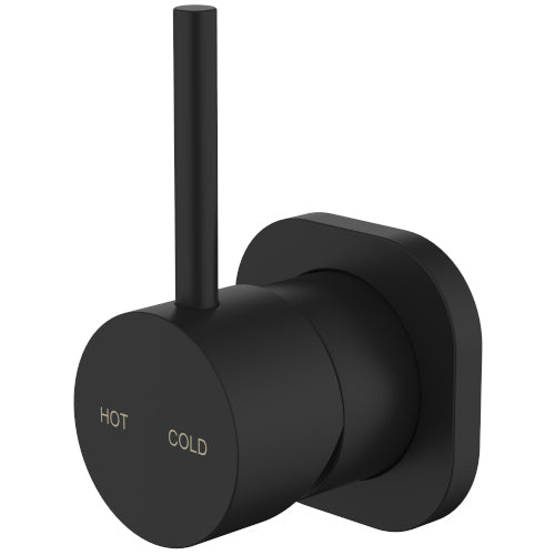 Millennium Cioso Square Wall Mixer Pin Up - Matte Black
