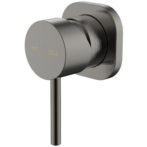 Millennium Cioso Square Wall Mixer Pin Down - Gunmetal