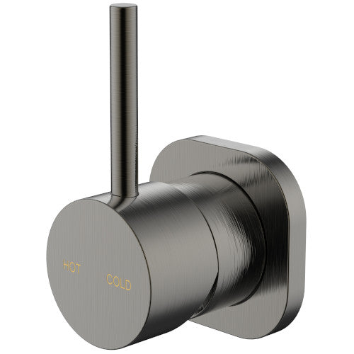 Millennium Cioso Square Wall Mixer Pin Up - Gunmetal