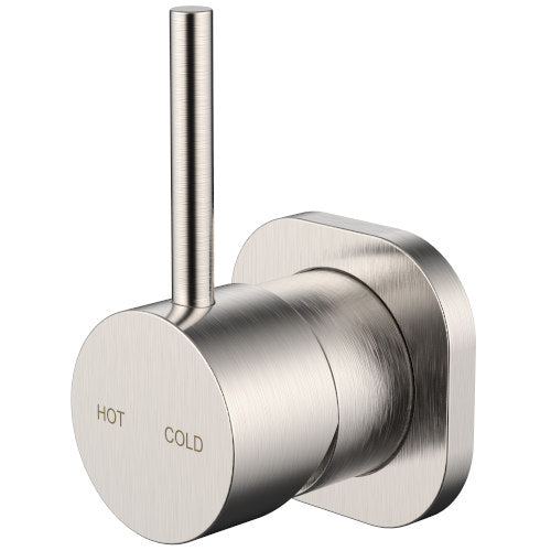 Millennium Cioso Square Wall Mixer Pin Up - Brushed Nickel