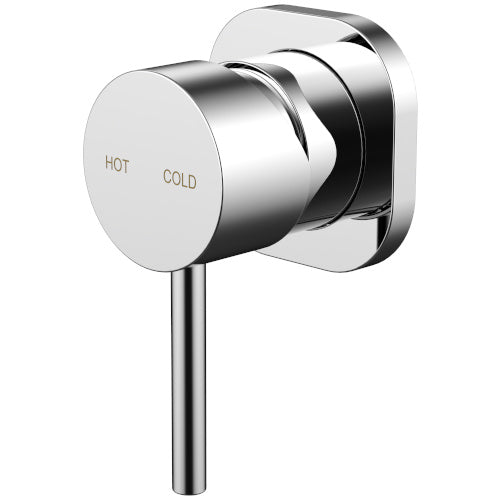 Millennium Cioso Square Wall Mixer Pin Down - Chrome