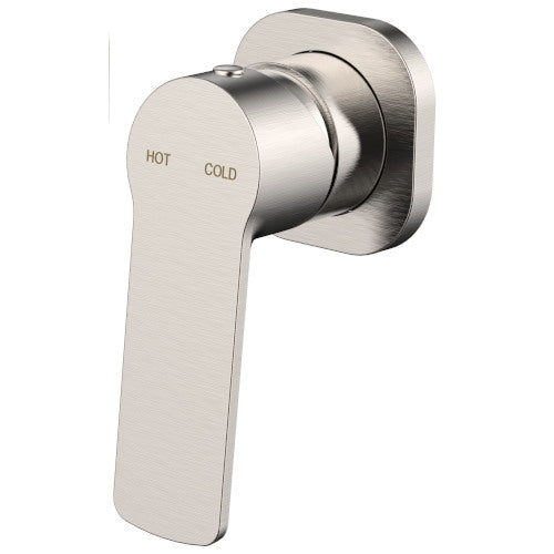 Millennium Akemi Square Wall Mixer - Brushed Nickel