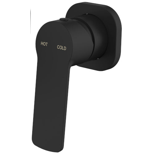 Millennium Akemi Square Wall Mixer - Matte Black