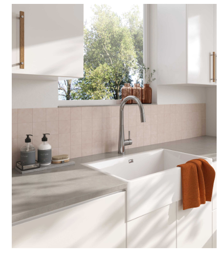 Seima Arqstone Oros 900 Butler Sink - White