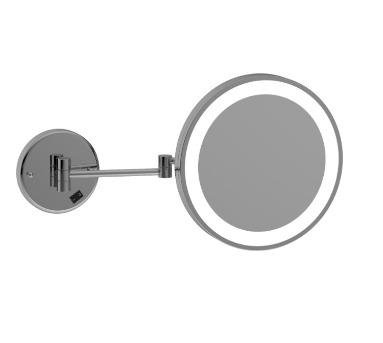 Thermogroup Magnifying Mirror With Light - 3 Magnification 250mm - Chrome