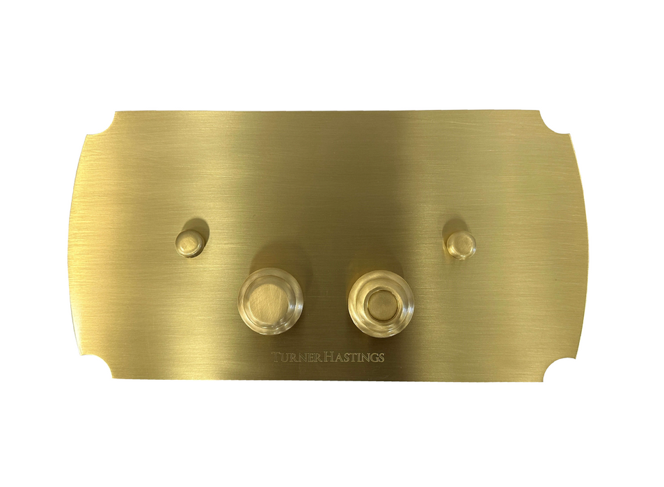 Turner Hastings Claremont Brushed Brass Flush Plate