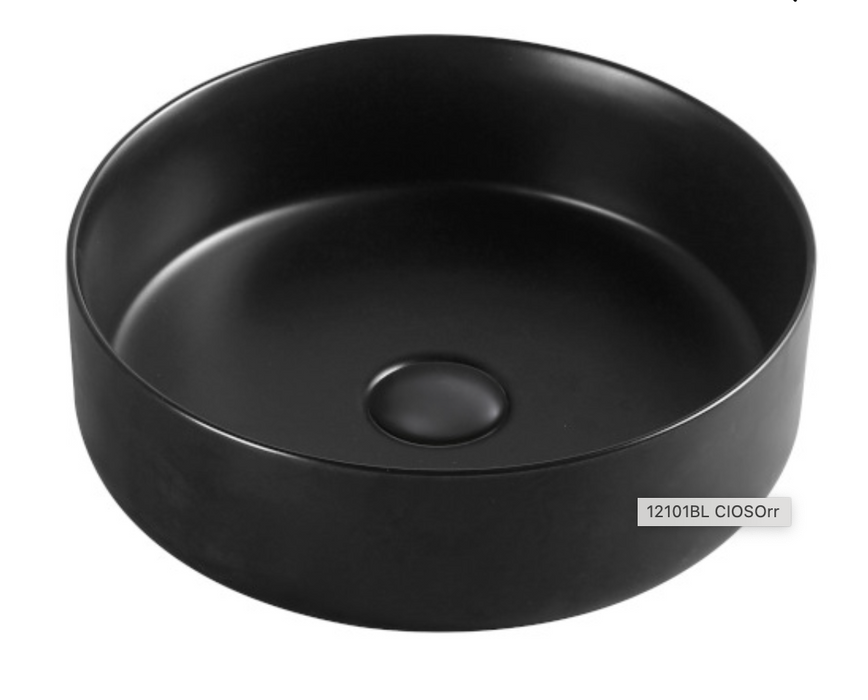 Millennium Cioso Round Basin - Matte Black