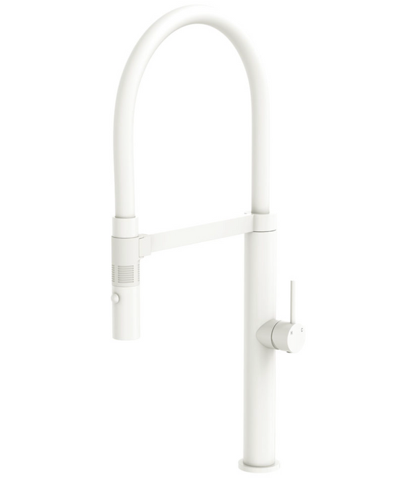 Fienza Kaya Pull Down Sink Mixer - Matte White