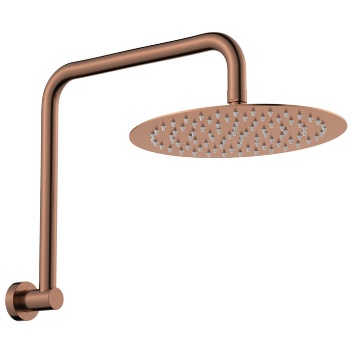 Fienza Kaya Gooseneck Shower Set - Brushed Copper