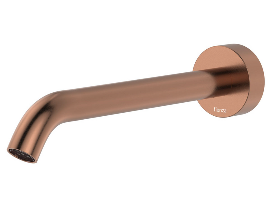 Fienza Kaya 220mm Wall Basin/Bath Outlet - Brushed Copper