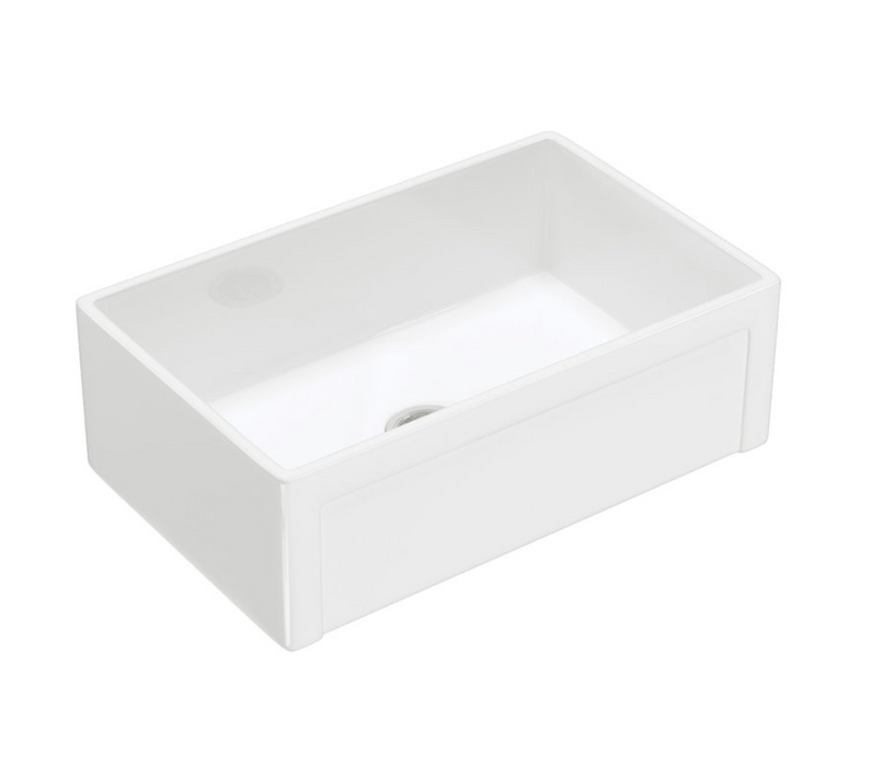 Fienza Winston Kitchen Single Medium Butler Sink - Gloss White