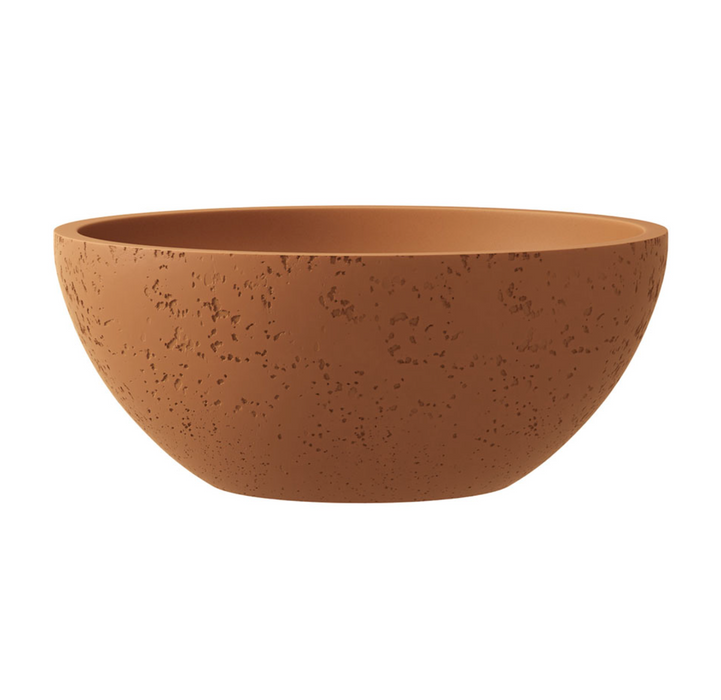 Fienza Alba Round Concrete Above Counter Basin - Tuscan