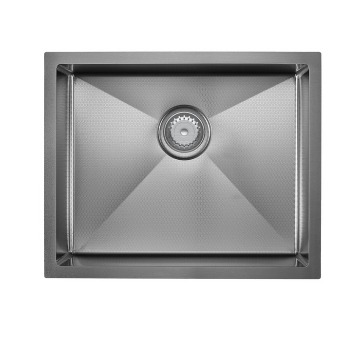 Fienza Hana Anti-Scratch 40L Single Kitchen Sink - Gunmetal