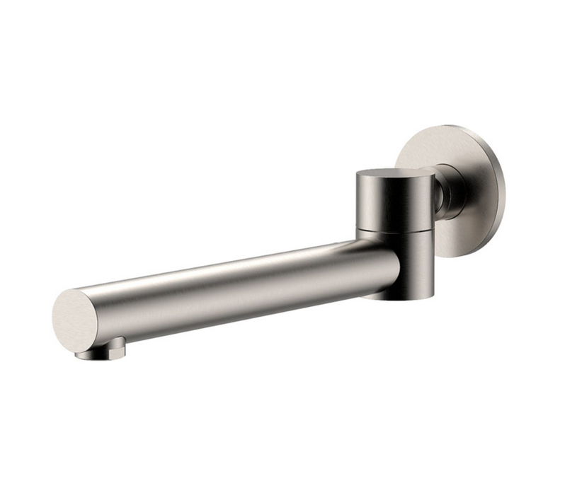 Fienza Michelle Swivel Bath Outlet - Brushed Nickel