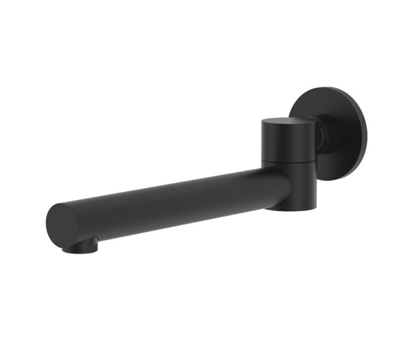 Fienza Hustle Swivel Bath Outlet - Matte Black