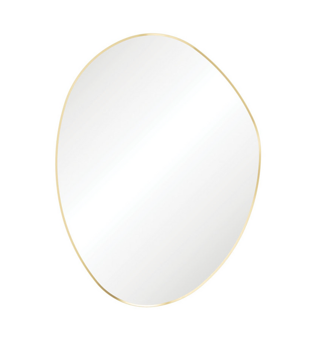 Fienza Pebble 900mm x 1200mm Mirror - Urban Brass