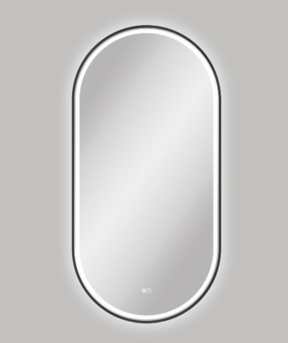 Fienza Empire LED Mirror 600mm x 1200mm - Matte Black
