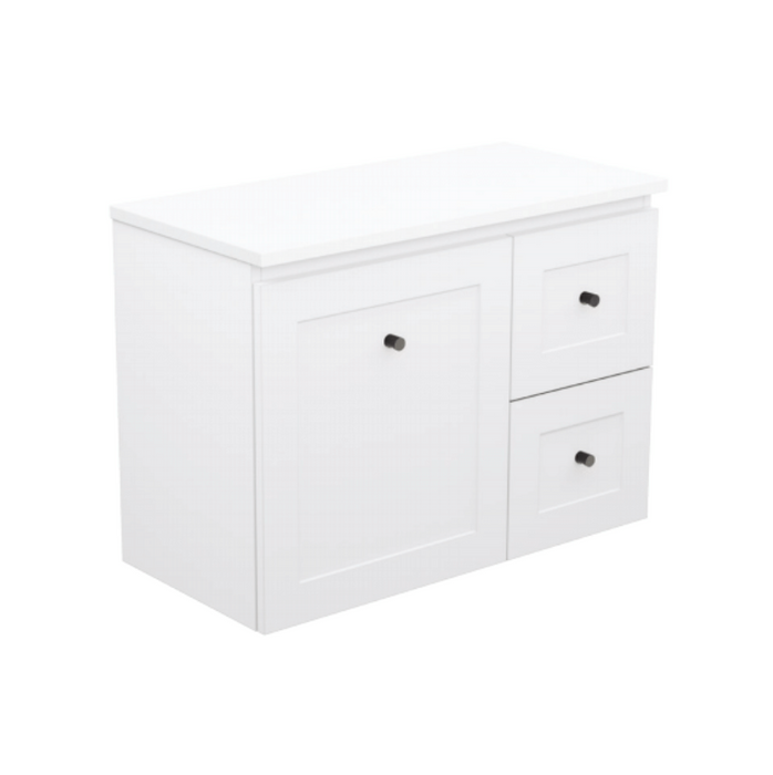 Fienza Newport Door & Drawer Wall Hung Ensuite Vanity - 750mm
