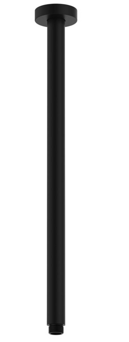 Fienza Round Ceiling Dropper - 450mm - Matte Black